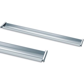 Dinifee 2 Pack Front-to-Back File Drawer Rails for Hanging File Cabinet Drawer Inside Bar Rails Cabinet Parts (Sliver)