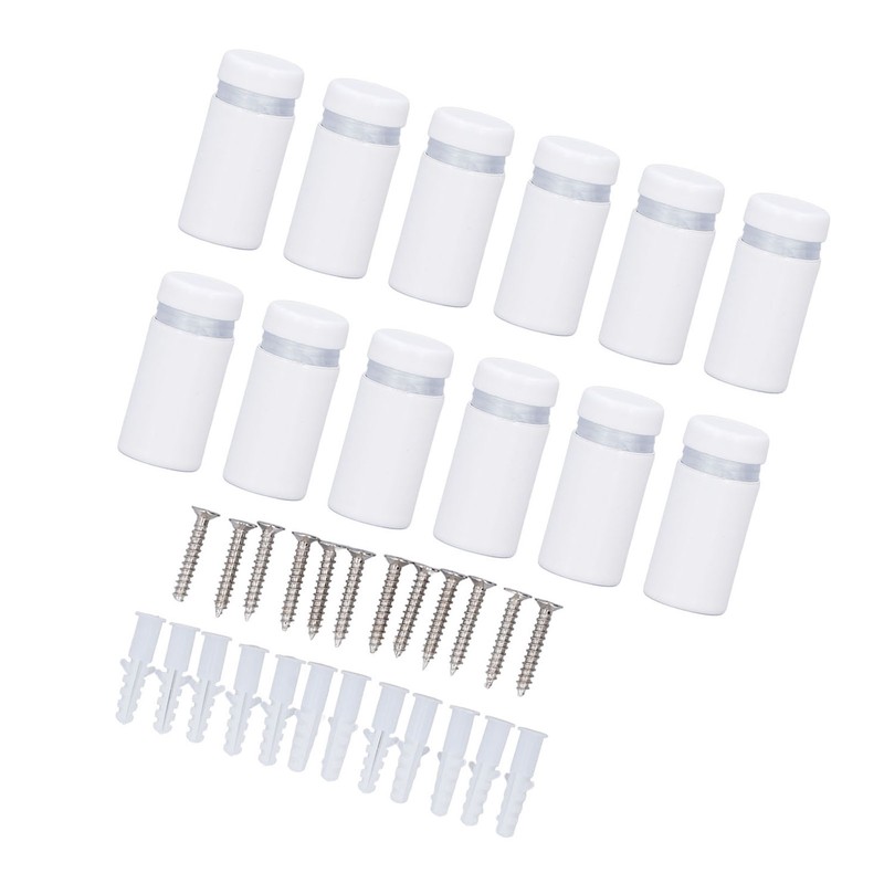 12Pcs Wall Mount Standoff Screw Stainless Steel Mounting Screw for