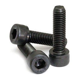 M8 / 8mm x 1.25 - Socket Head Caps Screws, Class 12.9 Alloy Steel w Black Oxide, DIN 912 / ISO 4762, Hex (Allen) Key Drive - MonsterBolts (10, M8 x 20mm)