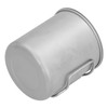 Outdoor Drinking Cup with Foldable Handle Titanium Mug with Lid