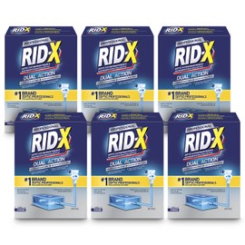 RID-X Professional Septic Treatment, Septic Tank Treatment, 12 Month Supply Of Powder (6 Packs x 2 Month Supply), 117.6 oz