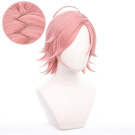LVMEY Kohaku Sakuragawa Cosplay Wig, Heat Resistant, Disguise Wig, Cosplay Wig, Cosplay Costume, Comic Event, Halloween, Christmas, Cultural Festival, School Festival, Wig Net Included