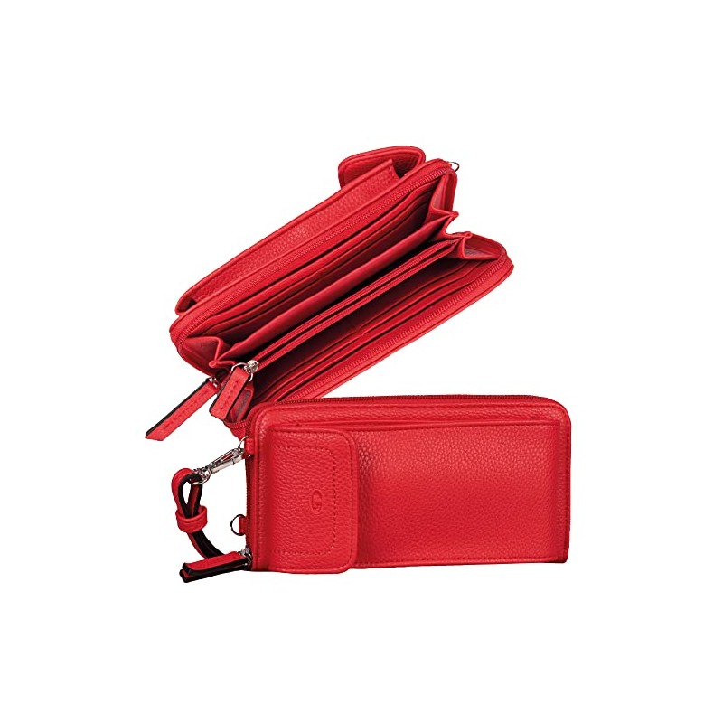 TOM TAILOR Women's Ela 1 Zip Wallet, red