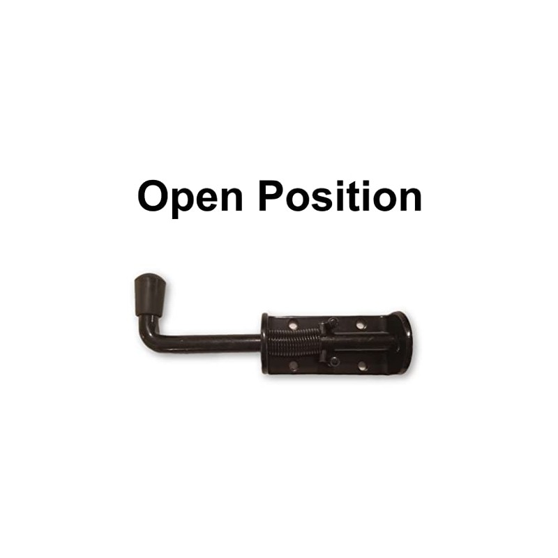 Heavy Duty Spring Latch Bolt, 1/2" Pin Shed, Barn, Chicken