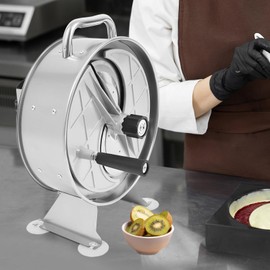 Manual Vegetable Slicer, Stainless Steel Food Slicing Machine, Adjustable Thickness (0.2-10mm), Portable Kitchen Tool for Fruits and Vegetables