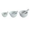 Porcelain Mortar and Pestle, Spice Garlic Herb Grinder,Mixing Grinding Bowl,