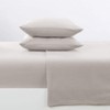 HNU 4 Piece Casual Super Soft Extra Plush Solid Ivory