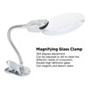 Magnifying Glass Clamp LED Light Gooseneck Desk Lamp Clamp for