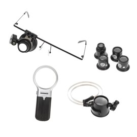 Operitacx 7 x Coin Magnifier Desktop Speaker Stand Pocket Microscope Mini Jeweller Magnifier Glass Lens Magnifier Glass Repair Magnifier View Jewellery Magnifier Right Angle USB B Eyepiece Currency