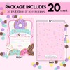 Donut Grow Up 2nd Birthday Party Invitations for Girls, 20