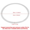 6 Sizes Replacement Clear Silicone Gasket Sealing Ring for Home