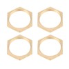 Brass Hex Lock Nuts, 40pcs G1/8 G1/4 G3/8 G1/2 G3/4