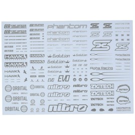 スポンサーロゴデカール01S グレー (1枚入)