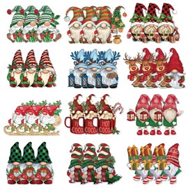 JSTHHTT 36Pcs Christmas Ornament Decorations, Christmas Hanging Ornaments Tree Decorations, Xmas Tree Decor, Gnomes Pendant, for DIY Crafts Christmas Holiday Trees Decorate