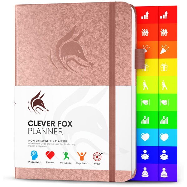 Clever Fox Planner – Undated Weekly & Monthly Planner for