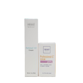 OBAGI Retinol 1.0 Cream (1 oz.) & Professional-C Serum 20% (0.17 oz) SET