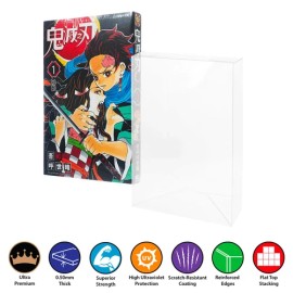 MANGA BOOK STANDARD Size Protectors for Manga (0.50mm thick, UV Resistant) - 2 protectors