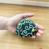 Keisuu Coin Purse, Made in Japan, Shiba Inu, Cotton, Arabesque,