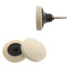 Tiardey 21 x 2 inch compressed wool fabric polishing discs