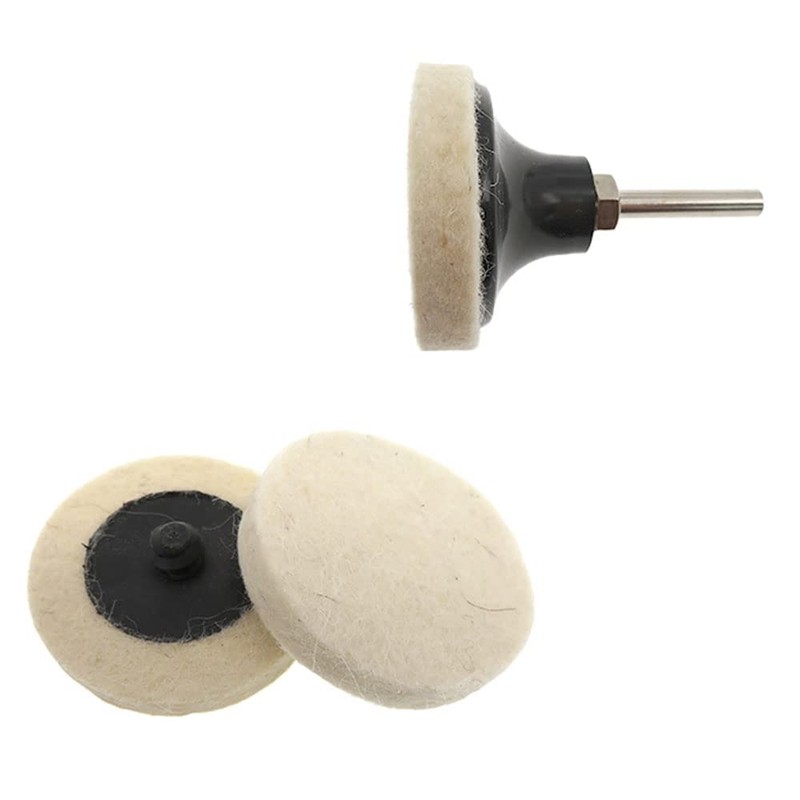 Tiardey 21 x 2 inch compressed wool fabric polishing discs