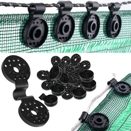 Pack of 75 plastic clips for protective cloth with eyelet shade net clip, for fence panel, shade net, wind protection fabric, shading nets retaining clips, tarpaulin clips for connecting ropes, shade