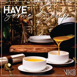 Vikko White Soup Bowls, Set of 6 Bowls for Kitchen, 12 Ounce Cereal Bowl, Small Ceramic Bowls, Rice Bowls Set, Small Bowls for Side Dishes, Dishwasher and Microwave Safe Bowls