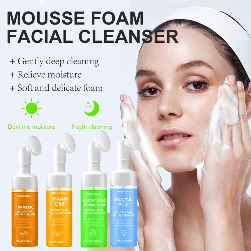 Amococo turmeric Brightening Facial SkincareCleanser, Comfort Deep Cleansing , Oily