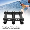 Outdoor Fishing Vertical 3‑Link Fishing Rod Rack Storage Holder Pole