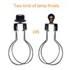 IDGGDI Light Bulb Holder with Lamp Shade Attaching Finial DIY