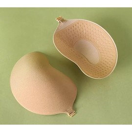 Super Sticky Push Up Bras Strapless Backless Breast Lift Bras for Women Wedding Dresses Reusable (AU, Cup Band, D, A1)
