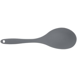 TableCraft H3902GY Cash & Carry Spoon, 11-5/8", Heat Resistant up to 400°/204°C, Odor and Stain Resistant, Dishwasher Resistant, Silicone, Gray, BPA Free