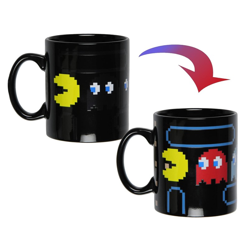 Pac-Man - Taza de té y café reactiva con cambio