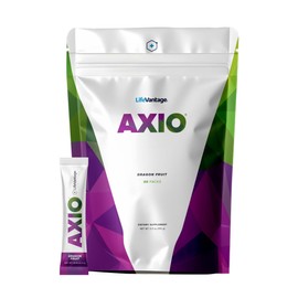 LifeVantage AXIO Regular Energy Drink Powder, Nootropic Supplement, Focus & Mood Support, with L-theanine, Green Tea, B Vitamins, DMAE, Quercetin & Pine Bark, Dragon Fruit, 30 Packets