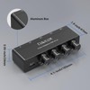 Cubilux 4-Way Headphone Amplifier 3.5mm with Volume Adjustment,Multiple Headphone Jack