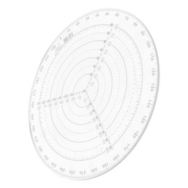 Gadpiparty Center Circle Ruler Small Drafting Tool for Woodworking Crafts Premium Circle Template for Accurate Centering Drawing for DIY Projects Lathe Work