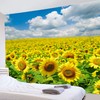LB Natural Landscape Tapestry, Sunflower, Interior Hanging, Stylish, Multifunctional, Cover,