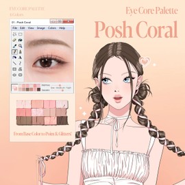 Espoir Eye Core Palette #1 Posh Coral | 12 Versatile Colors for Various Uses | Spring Warm Tone Eyeshadow Palette with Coral-Based Shades for a Vibrant Eye Makeup Look