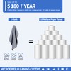 HOMERHYME Microfiber Cleaning Cloth, Premium 8 Pack Cleaning Towels, Lint-Free