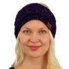 Winter CC Confetti Fuzzy Fleece Lined Thick Knit Headband Headwrap