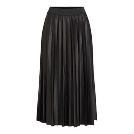 Vila Female Midi Skirt, Pleated, black