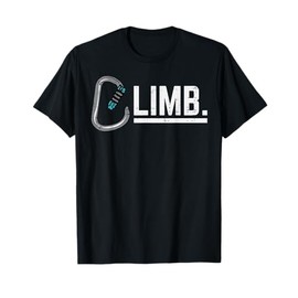 Climbing Carabiner Climb Rock Mountain Climber Men Women Kid T-Shirt