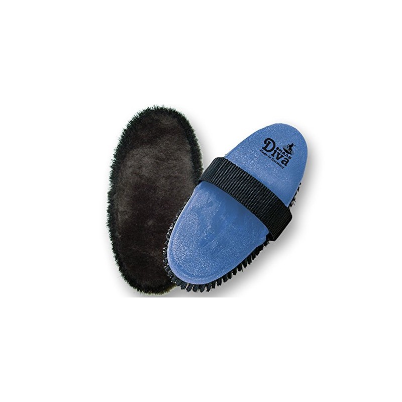 Haas Diva Body Brush with Matt Lambskin Blue Size 200