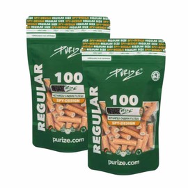 PURIZE Regular Size 9 mm (8.3 mm) Activated Carbon Filters (Spy) Pack of 200