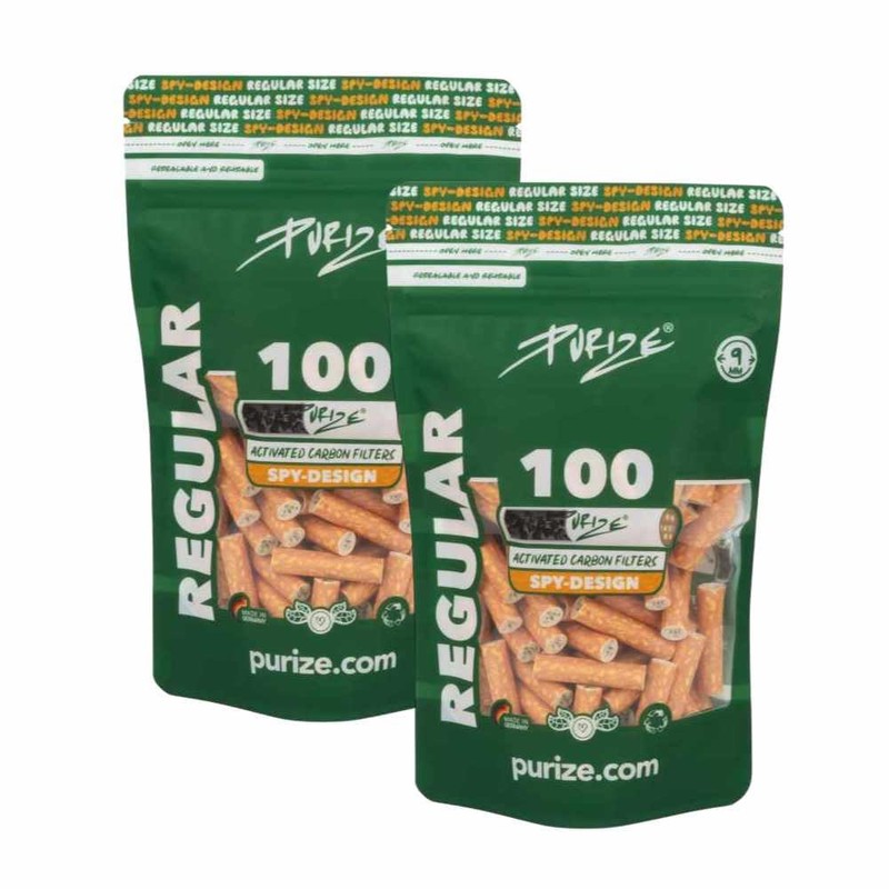 PURIZE Regular Size 9 mm (8.3 mm) Activated Carbon Filters