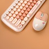 MOFII-TzBBL Mini Wireless Keyboard Mouse Set Round Keycap Multi-Colour Cute