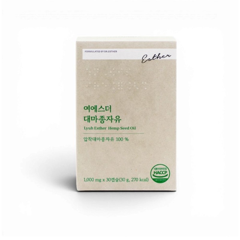 에스더포뮬러 여에스더 대마종자유 헴프씨드 1000mg 30캡슐 1박스