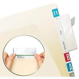 Tabbies Pack of 200, Name Label Mylar Sealing, Clear SELF-Adhesive, Easy to Apply,. New Standard Size 2" X 3-1/2".