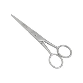 Masako Hair Scissors, Beard Scissors with One-Sided Micro Teeth Made of Stainless Steel, 13 cm