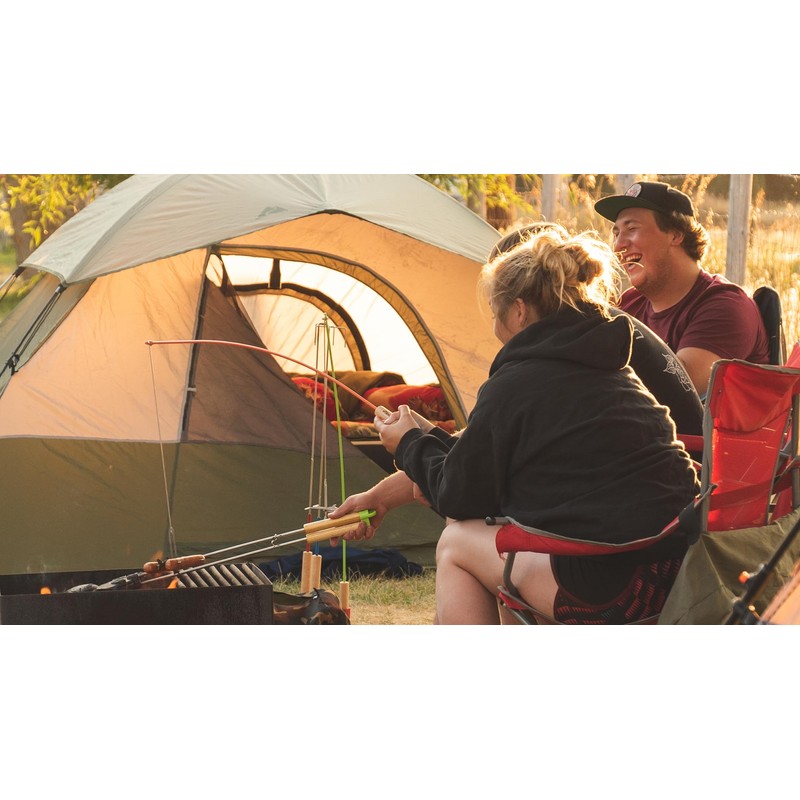 Firebuggz Campfire Fishing Pole Roaster for Hot Dog and Marshmallow
