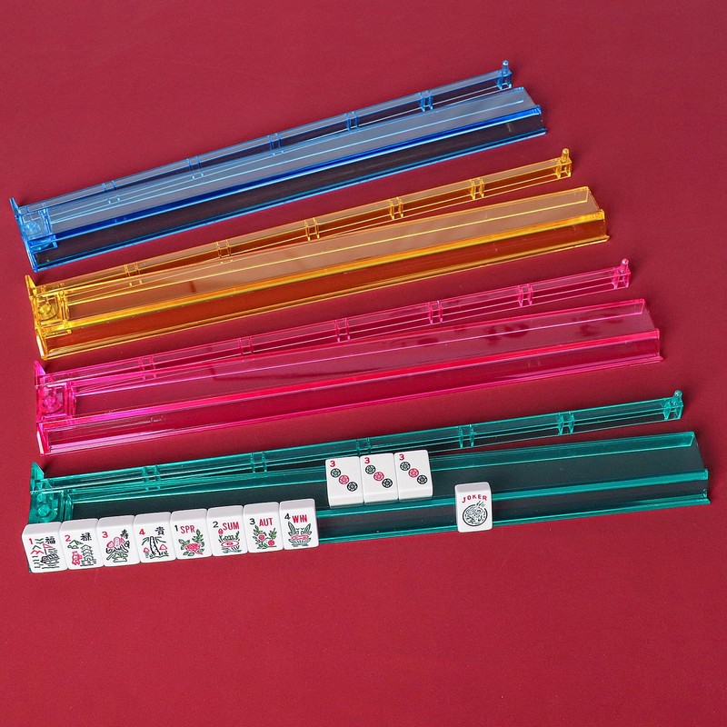 American Mahjong Set, Mahjong Game Set, 166 Tiles with Blue